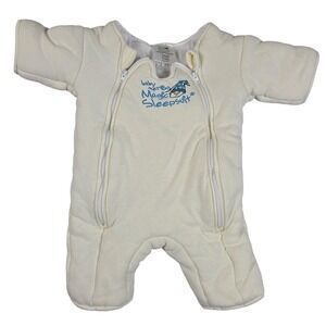 Baby Merlin's Magic Sleepsuit Cream Small 3-6 Months Sleep Sack Swaddle Suit